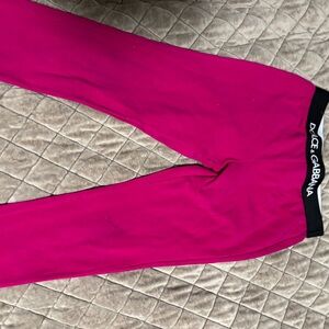 Dolce & Gabbana Kids Fuchsia Leggings